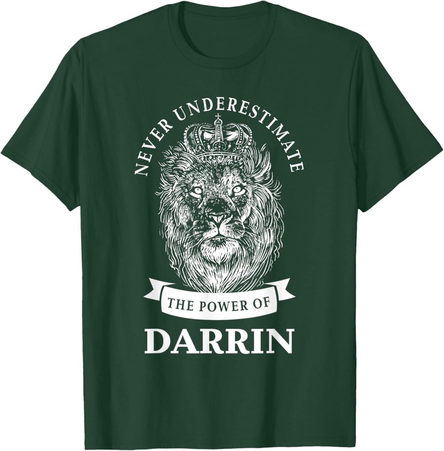 Darrin Gift Name Lion T-Shirt - T-Shirt | Forest