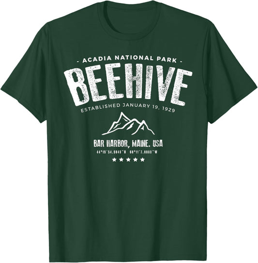 Acadia National Park Beehive Trail T-Shirt - T-Shirt | Forest