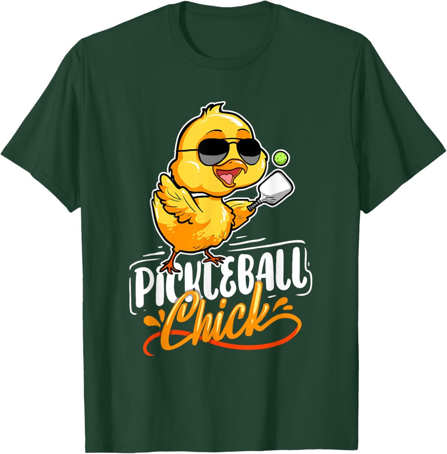 Pickleball Chick Pickleball Player Pickleball T-Shirt - T-Shirt | Forest