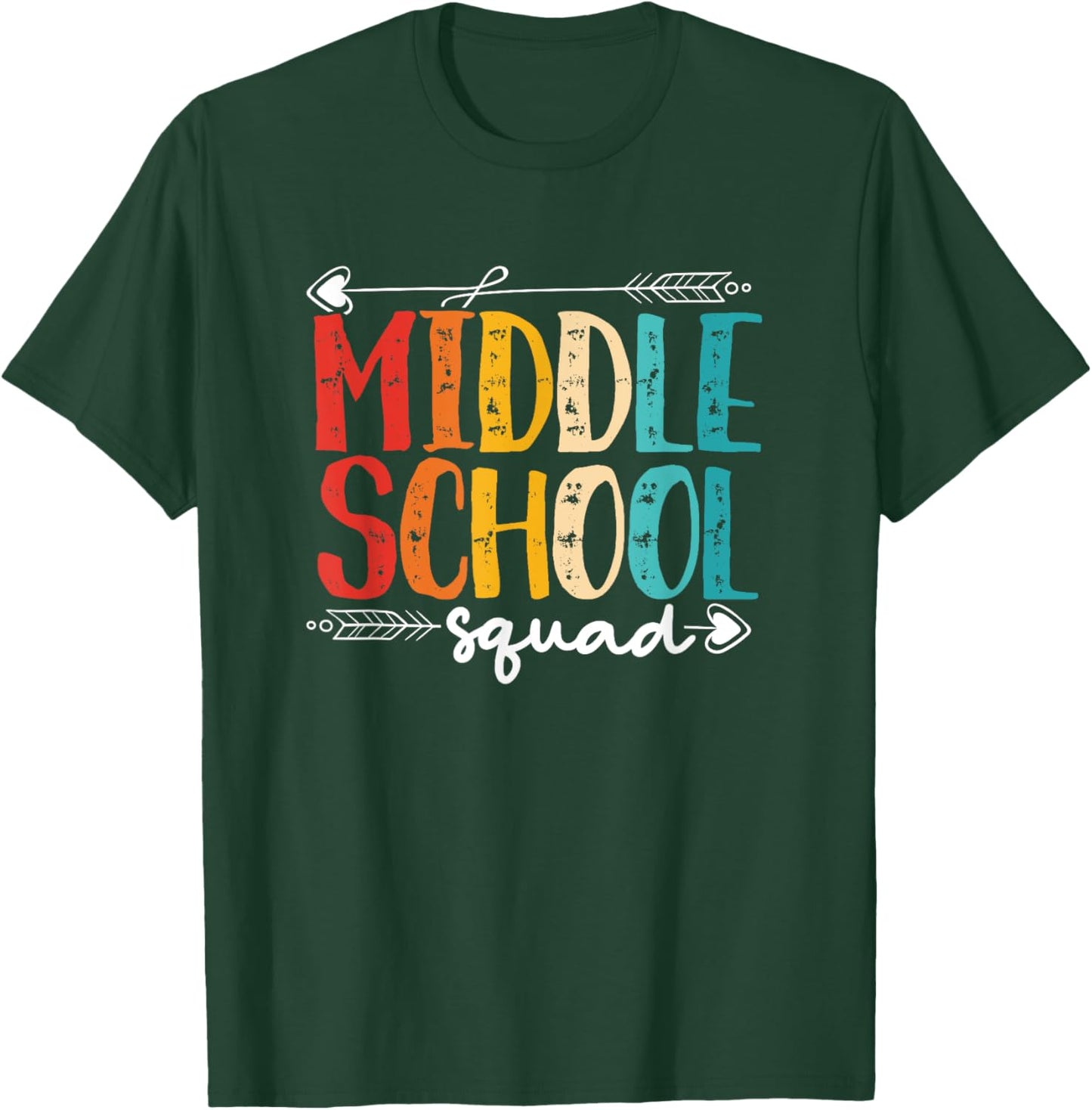Middle School Squad | Middle School Student T-Shirt - T-Shirt | Forest