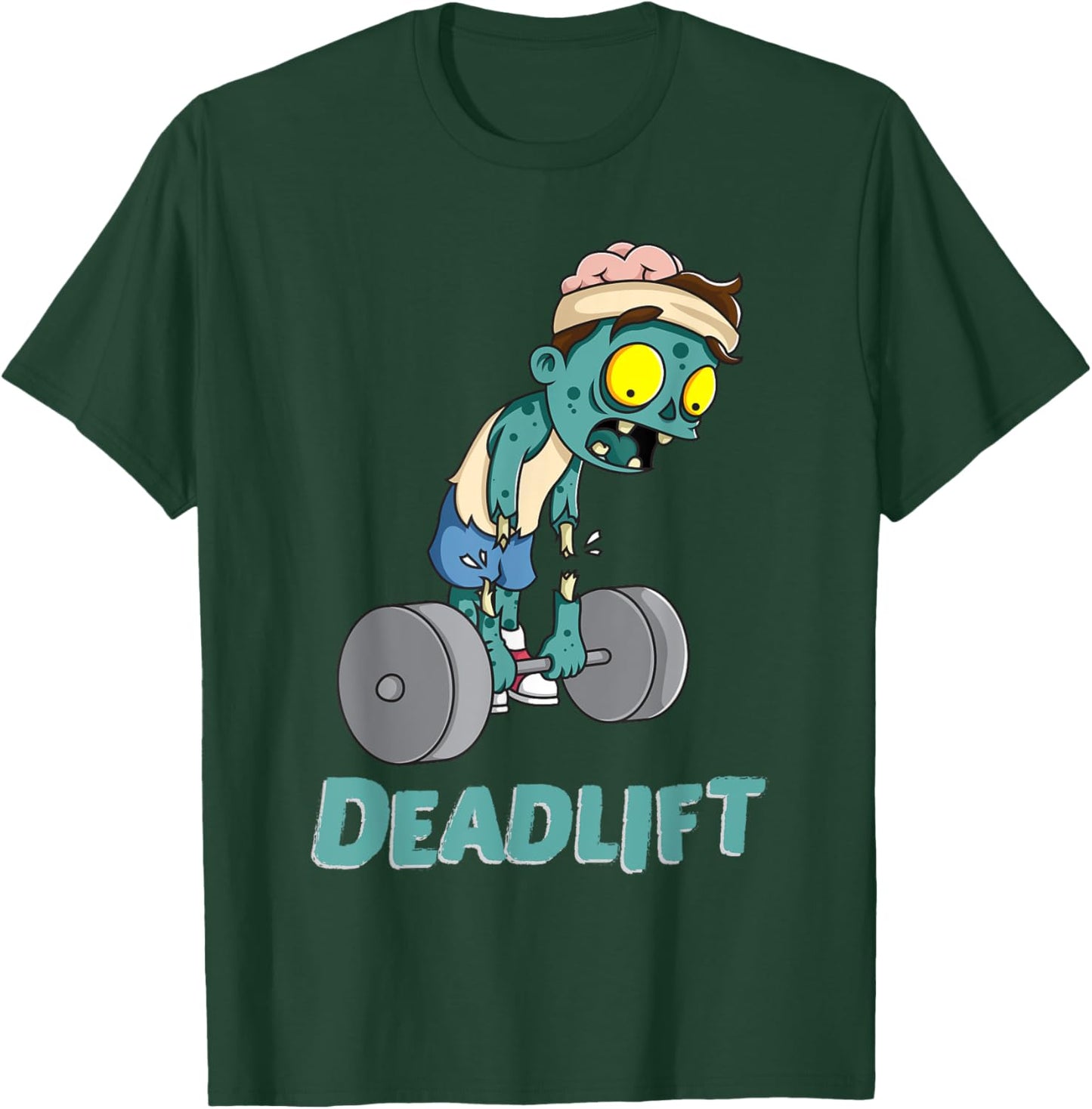 Zombie Workout Shirt Deadlift Gym Fitness Gift Women T-Shirt - T-Shirt | Forest