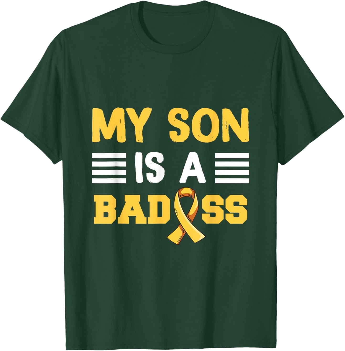 Childhood Cancer Design for a Dad of a warrior T-Shirt - T-Shirt | Forest