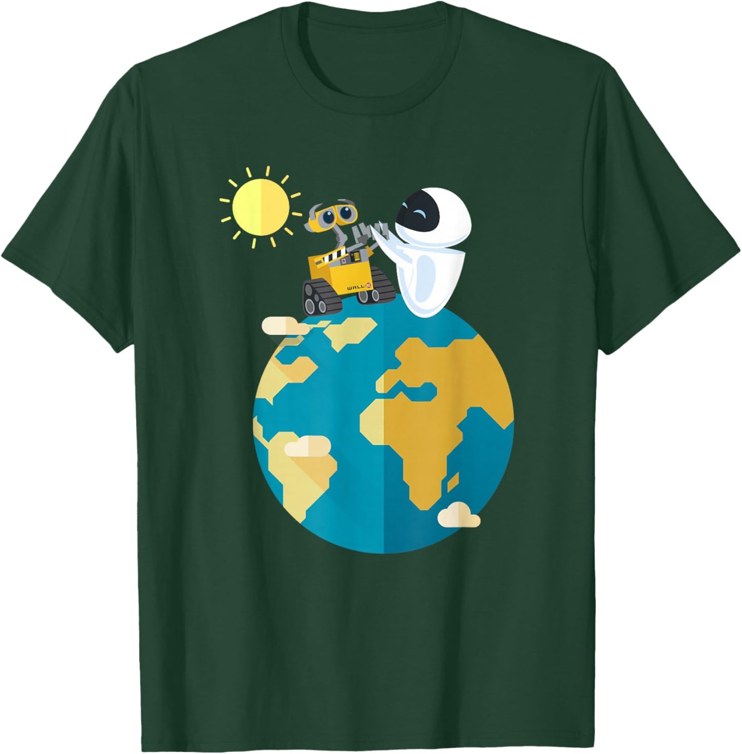 Disney Pixar Wall-E & EVE World Peace T-Shirt - T-Shirt | Forest