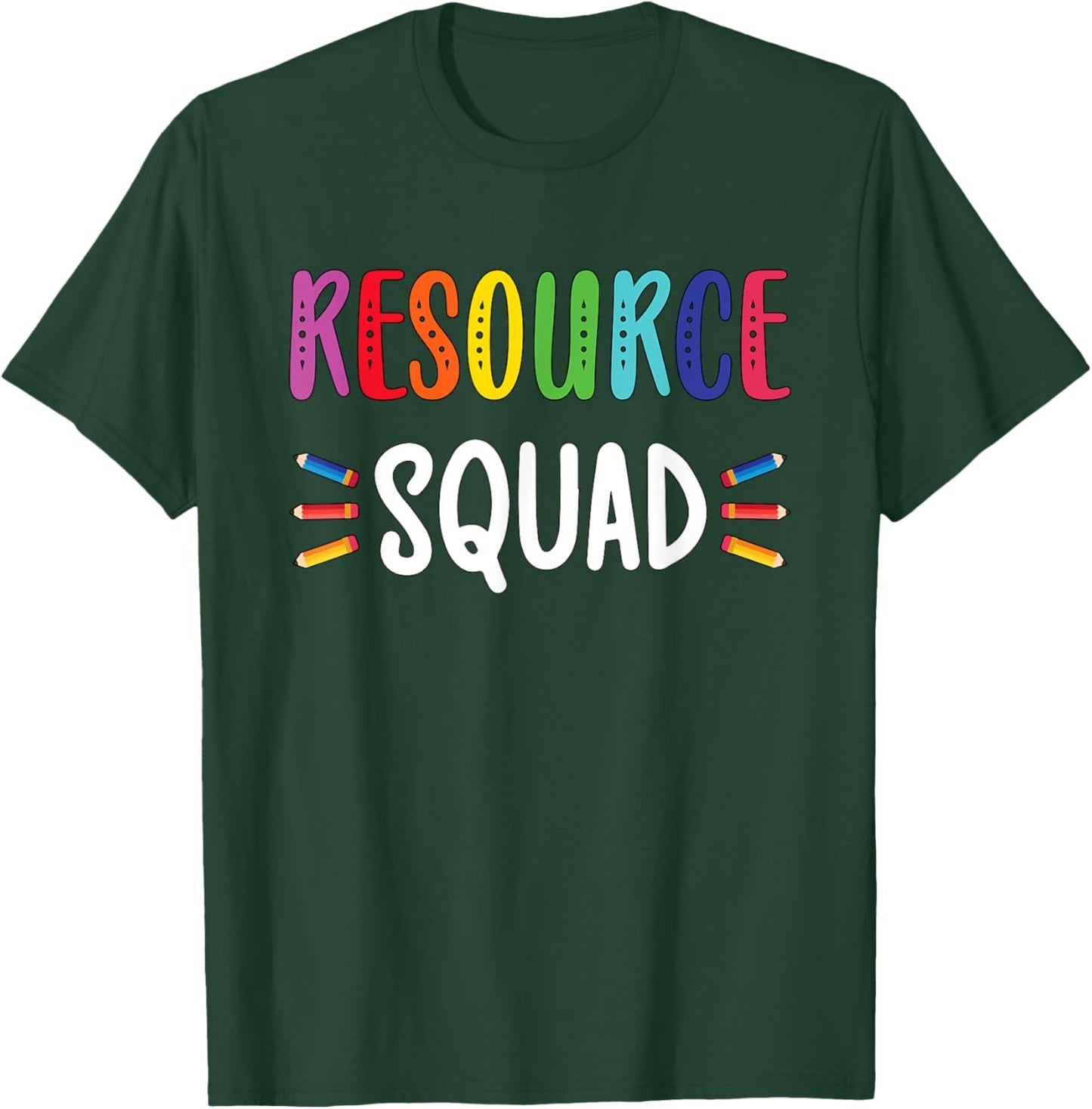 Resource Teacher Squad Resource Teaching Crew T-Shirt - T-Shirt | Forest