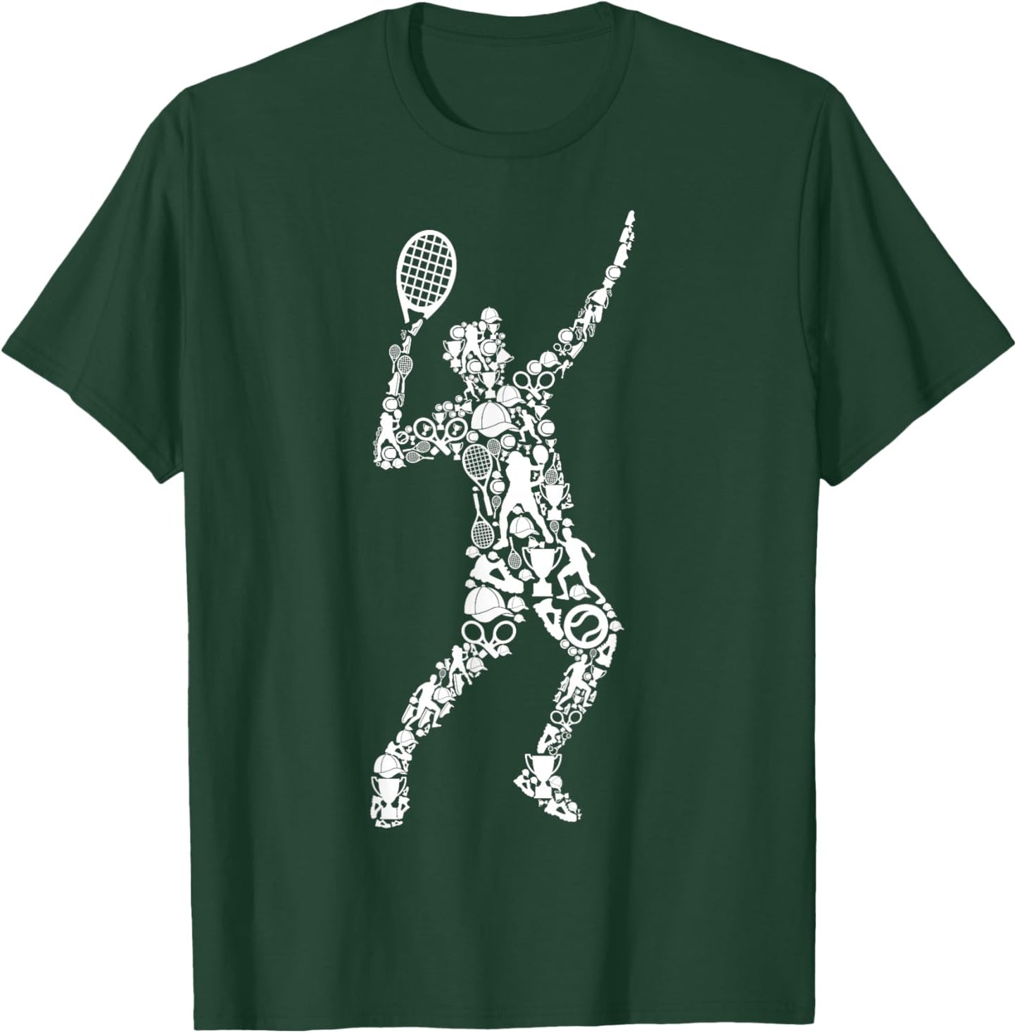 Tennis Player Tennis Men Children Boys T-Shirt - T-Shirt | Forest