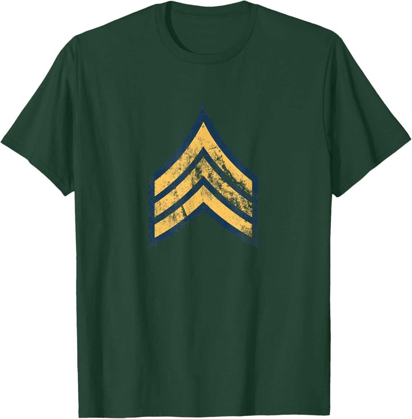 US Army Rank - Sergeant (E-5) - SGT Vintage Look T-Shirt - T-Shirt | Forest