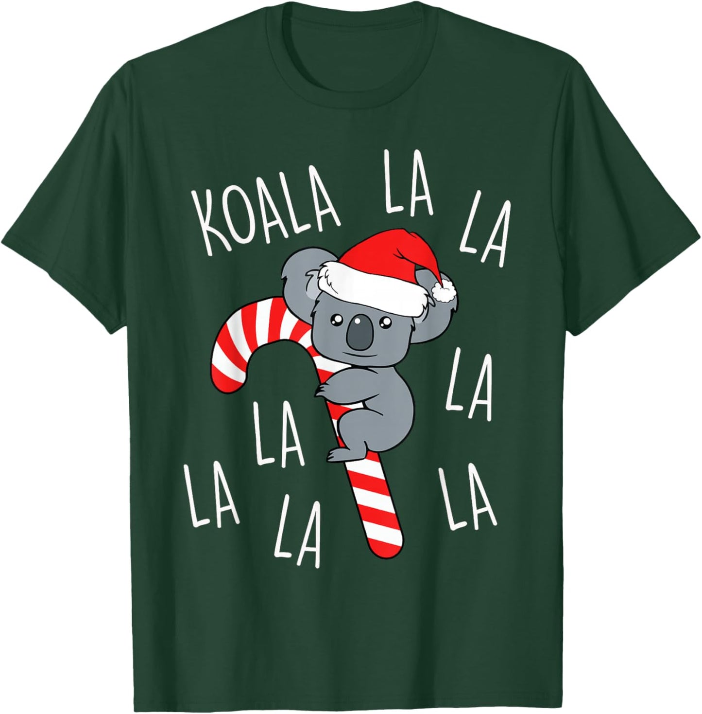 Koala La La La - Cute Aussie Xmas Funny Australian Christmas T-Shirt - T-Shirt | Forest