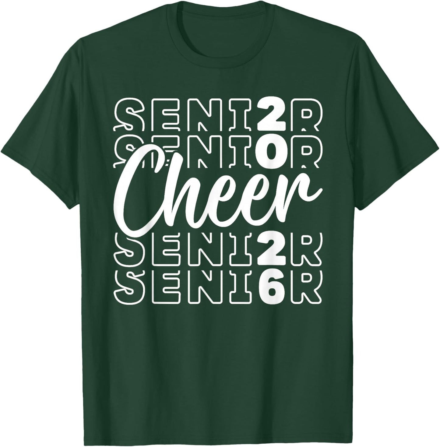 Cheer Senior Mom 2026 Cheerleading Senior Mother 2026 T-Shirt - T-Shirt | Forest