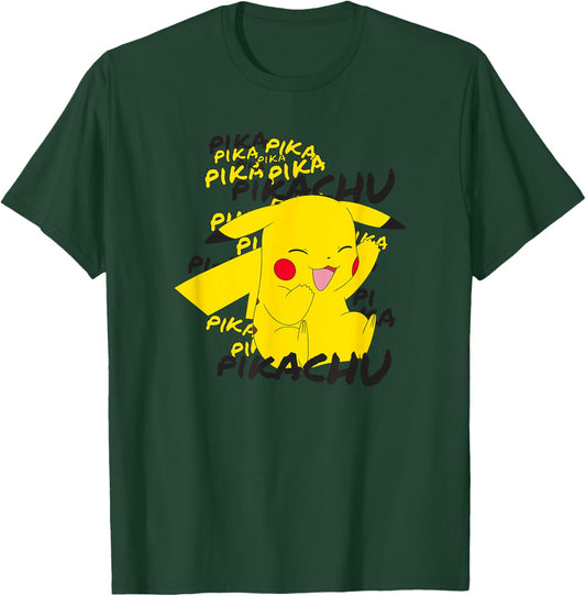 Pokémon Pikachu Cracks A Joke Laughing Small T-Shirt - T-Shirt | Forest