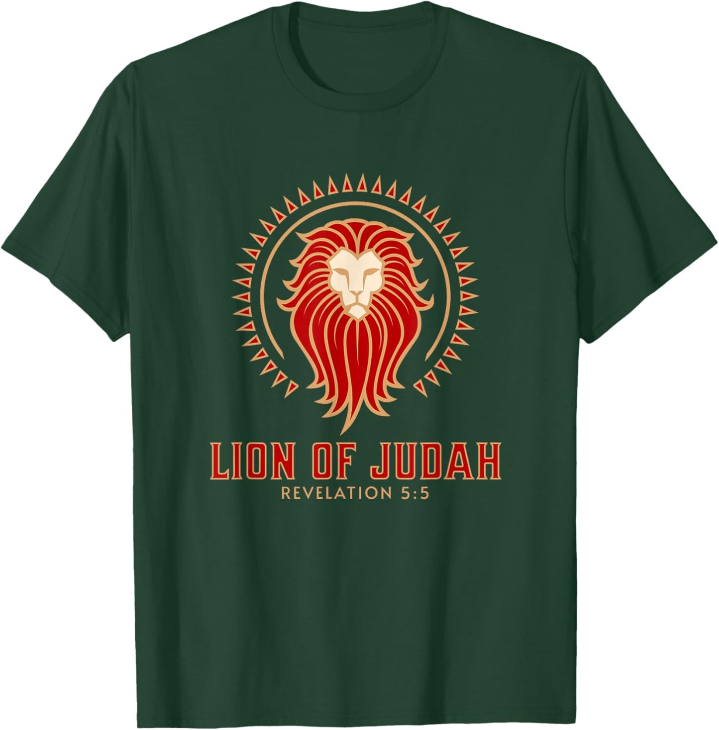 Lion of Judah / Revelation 5:5 / Jesus Savior Of The World T-Shirt - T-Shirt | Forest