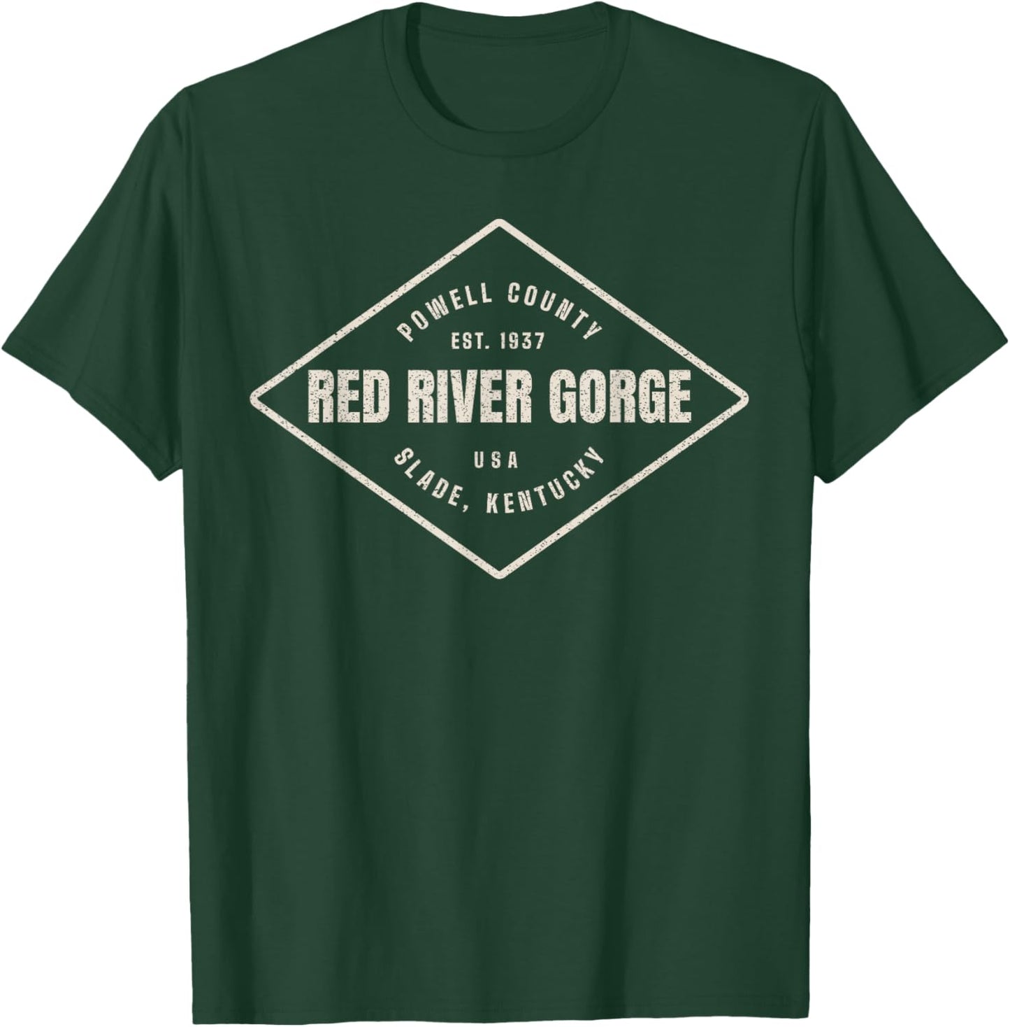 Red River Gorge Kentucky Souvenir Design T-Shirt - T-Shirt | Forest