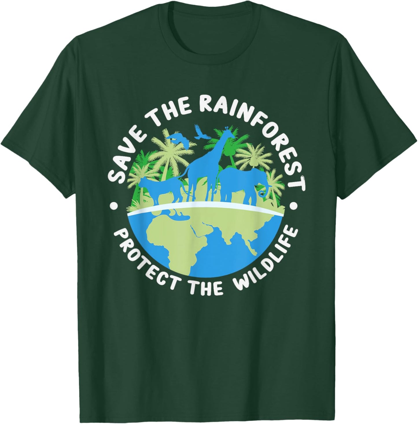 Save The Rainforest Protect The Wildlife - Climate Change T-Shirt - T-Shirt | Forest
