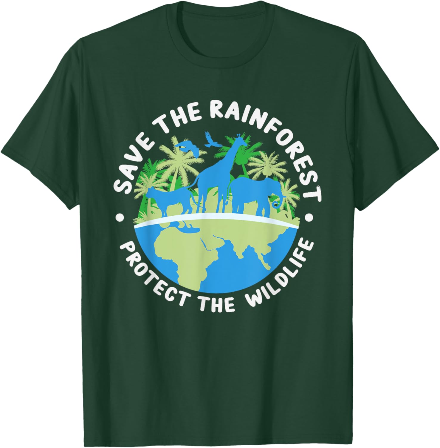 Save The Rainforest Protect The Wildlife - Climate Change T-Shirt - T-Shirt | Forest