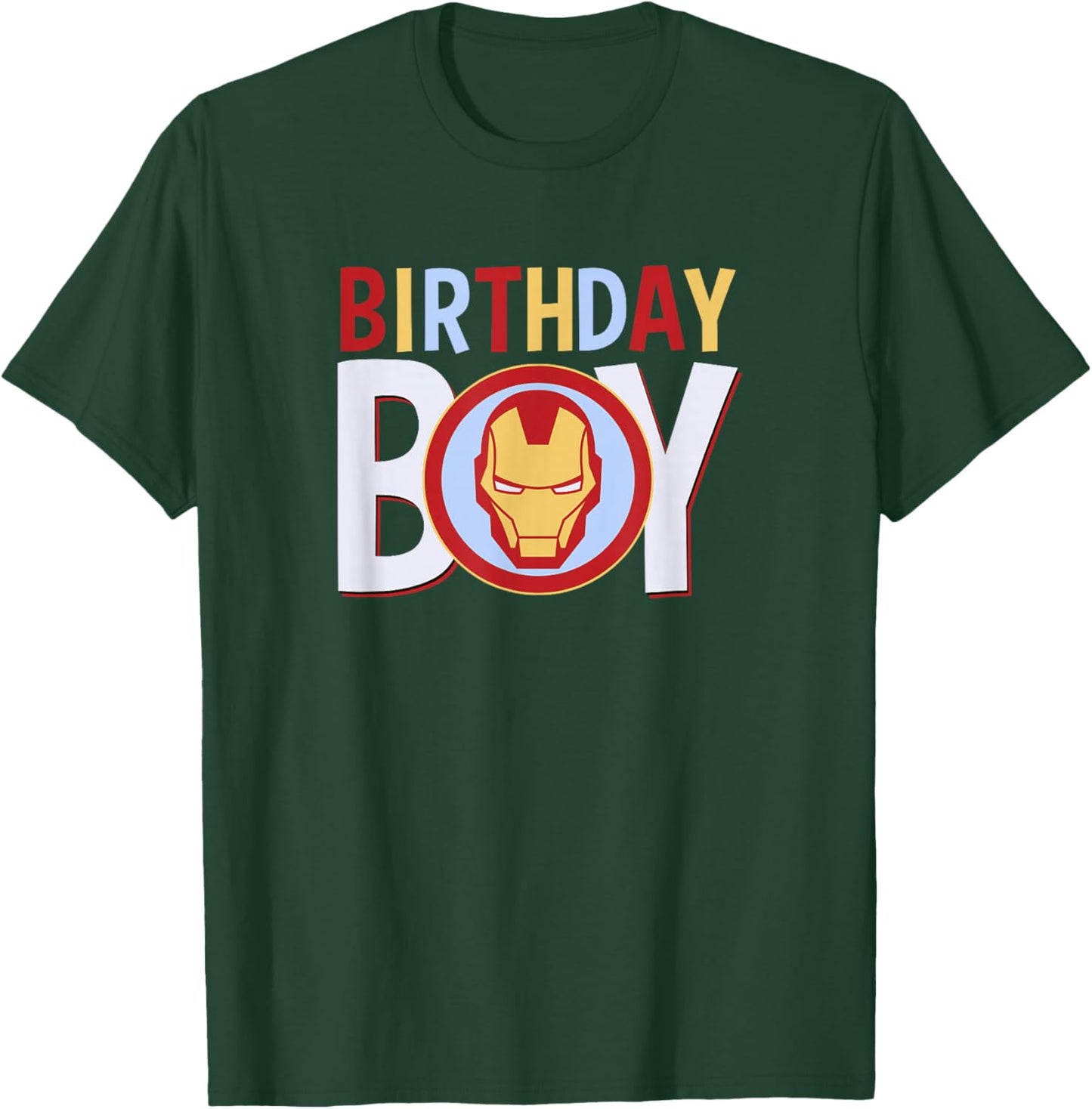Marvel Avengers Classic Iron Man Birthday Boy T-Shirt - T-Shirt | Forest
