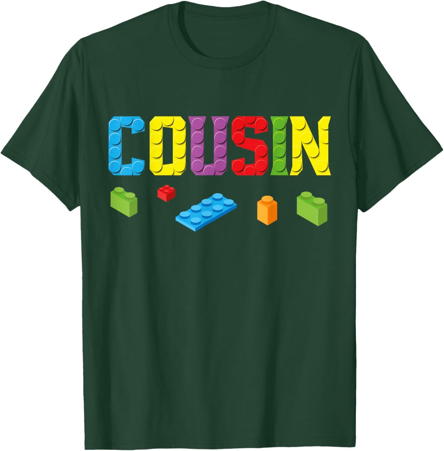 Cousin Master Builder Building Bricks Blocks Family Set Men T-Shirt - T-Shirt | Forest