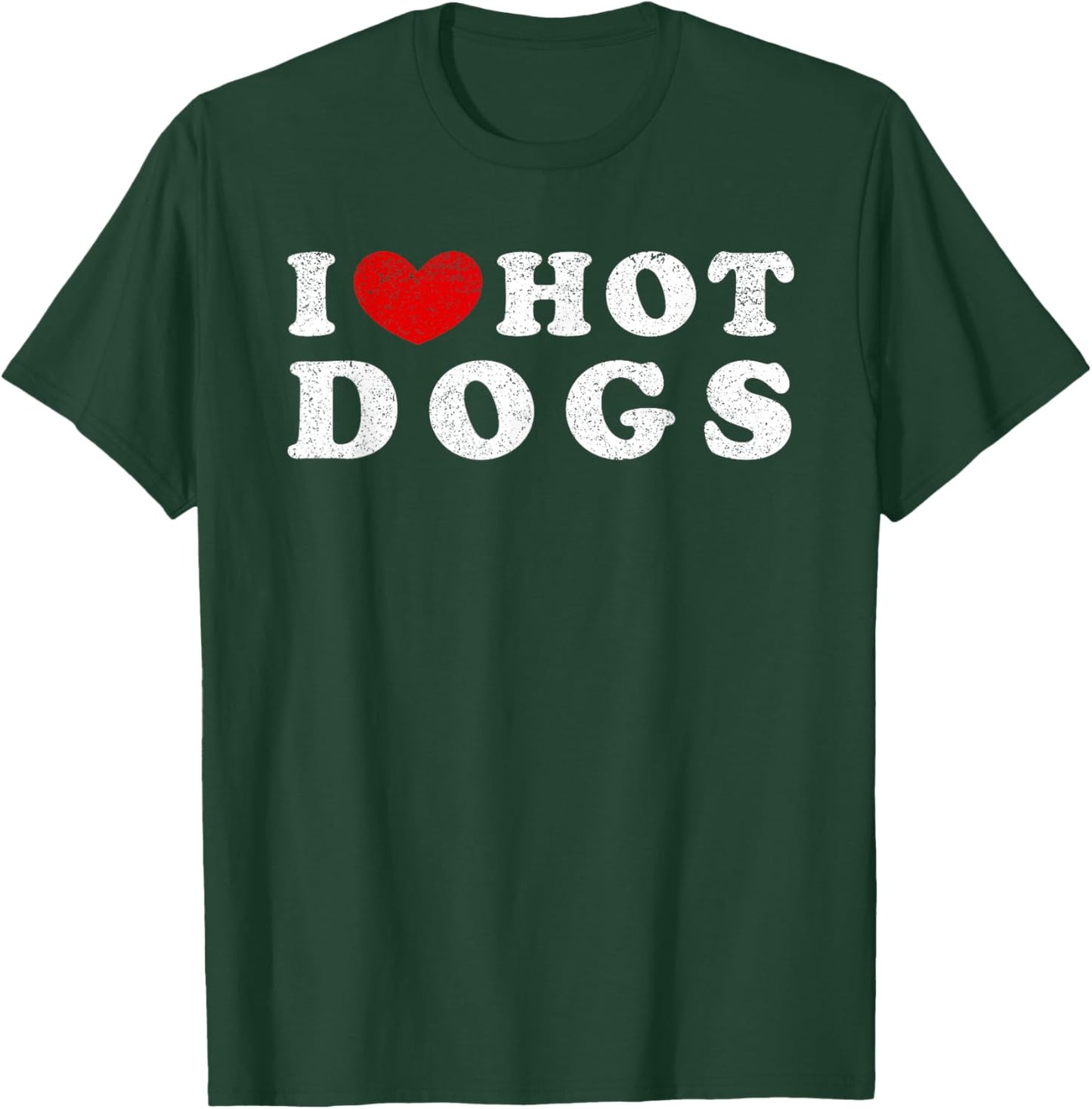 I Love Hot Dogs, I Heart Hot Dogs T-Shirt - T-Shirt | Forest