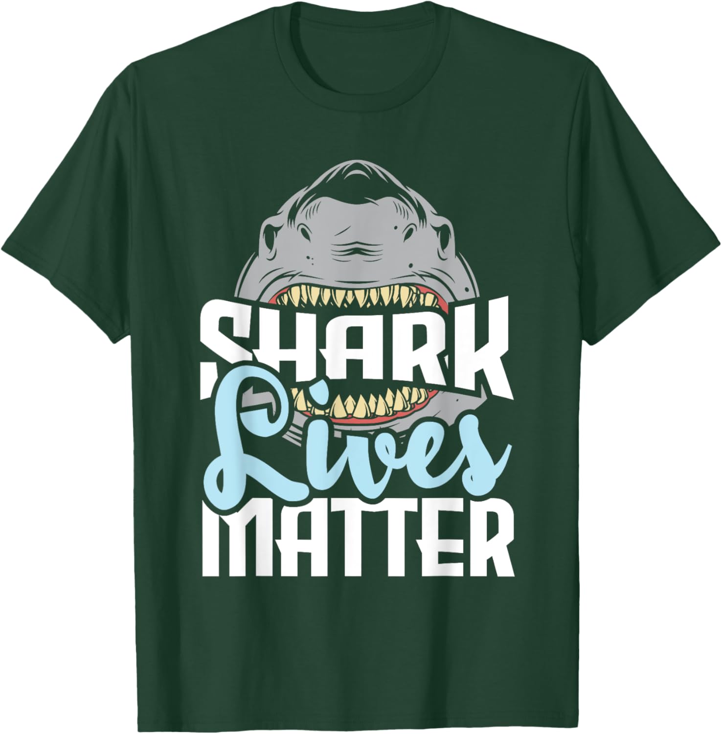 Shark Lives Matter - Wildlife Marine Biologist Shark Lovers T-Shirt - T-Shirt | Forest