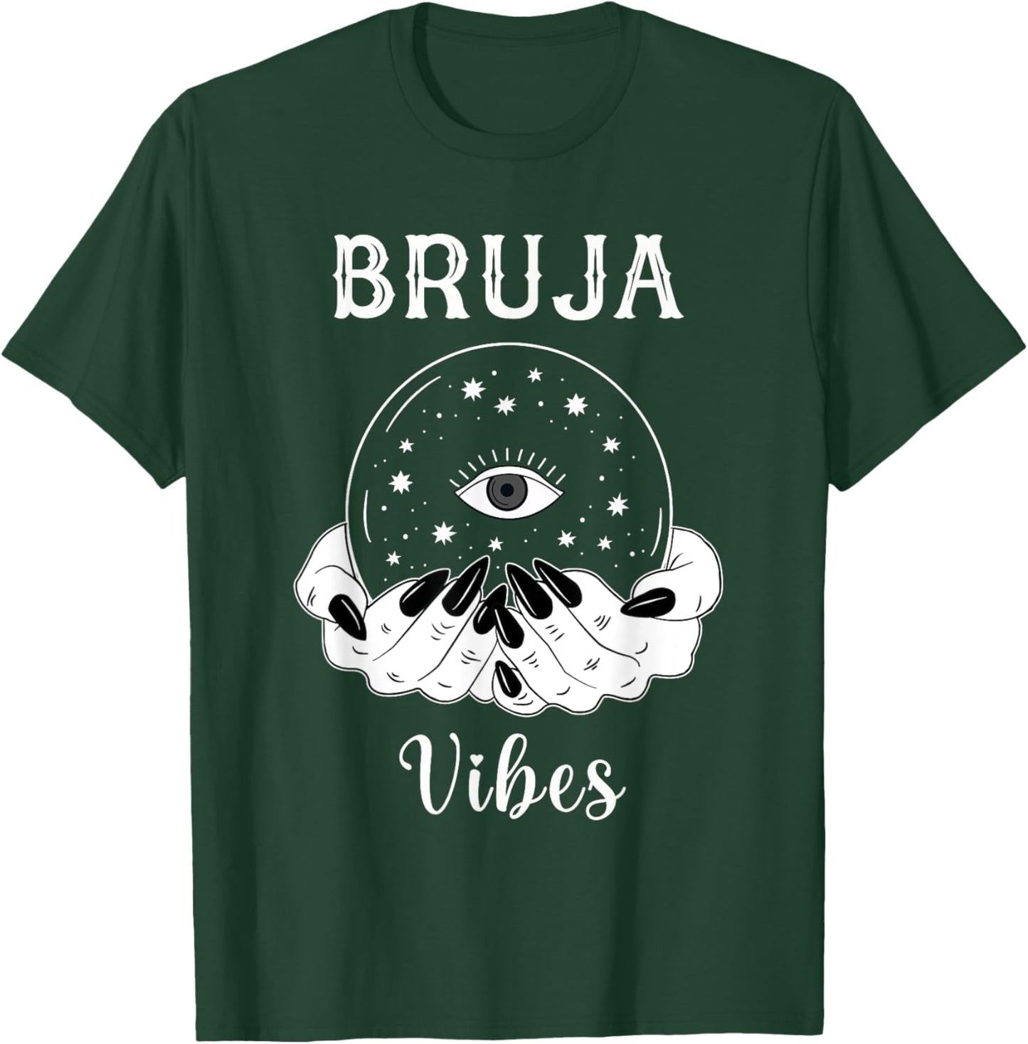 Bruja Vibes Mexican Dia de Muertos Halloween Bruja T-Shirt - T-Shirt | Forest