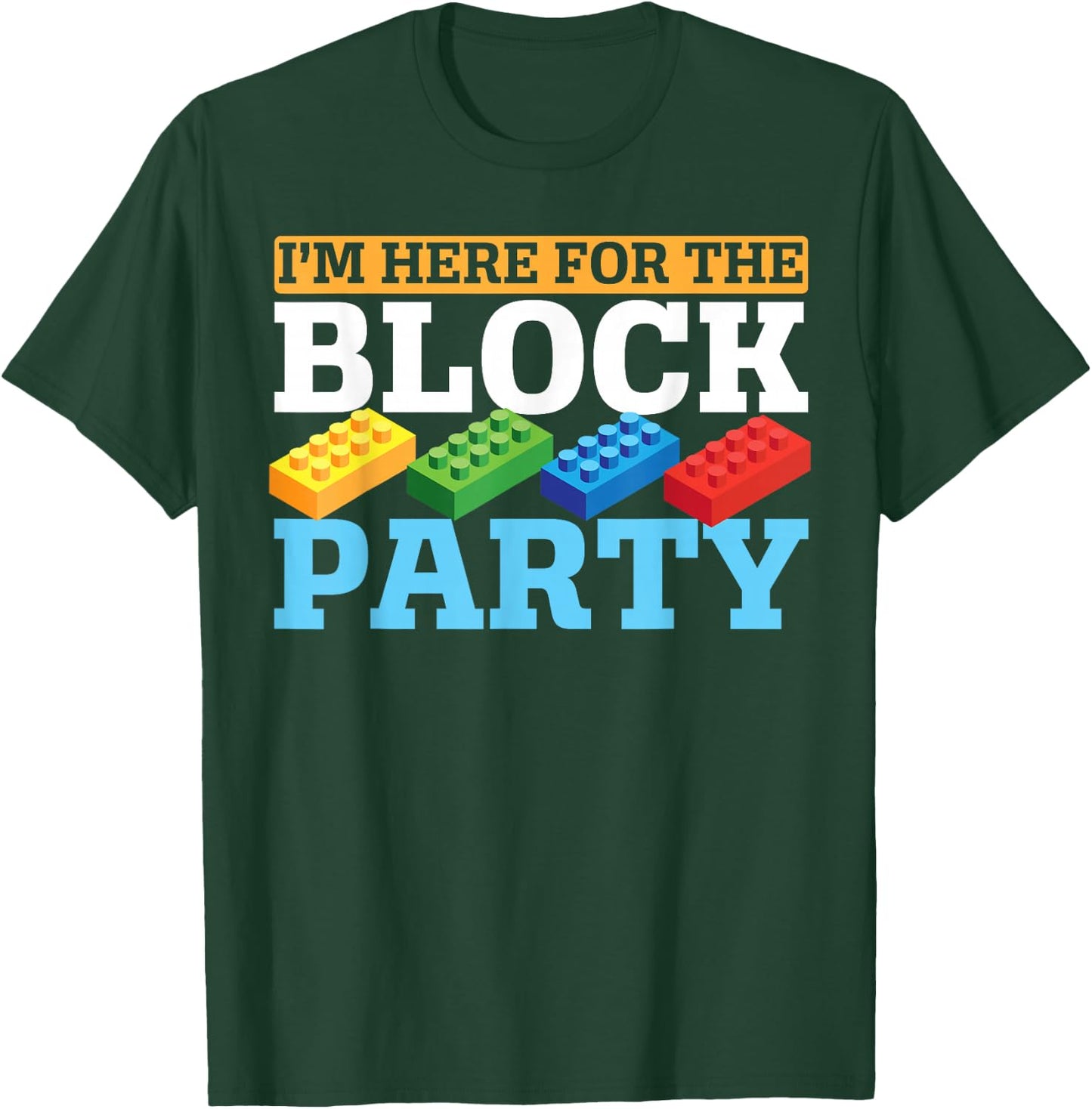 Master Builder Bricks Blocks Play Toys T-Shirt - T-Shirt | Forest