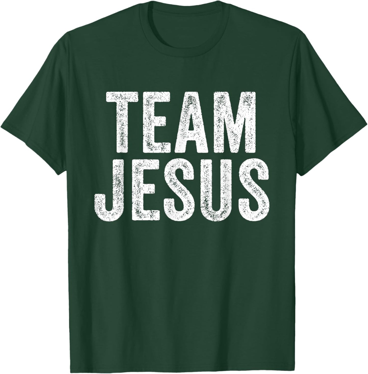 Team Jesus Religious Christian Believer Faith Christ Vintage T-Shirt - T-Shirt | Forest