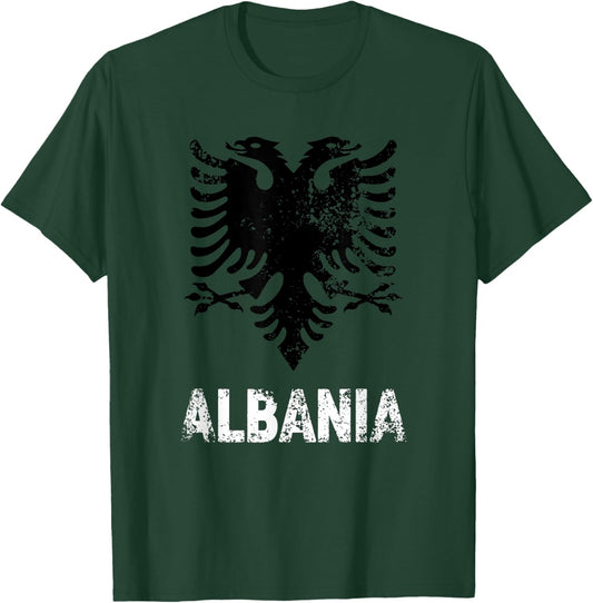 Albania Shirt Men Women Independence Day Albanian Eagle T-Shirt - T-Shirt | Forest