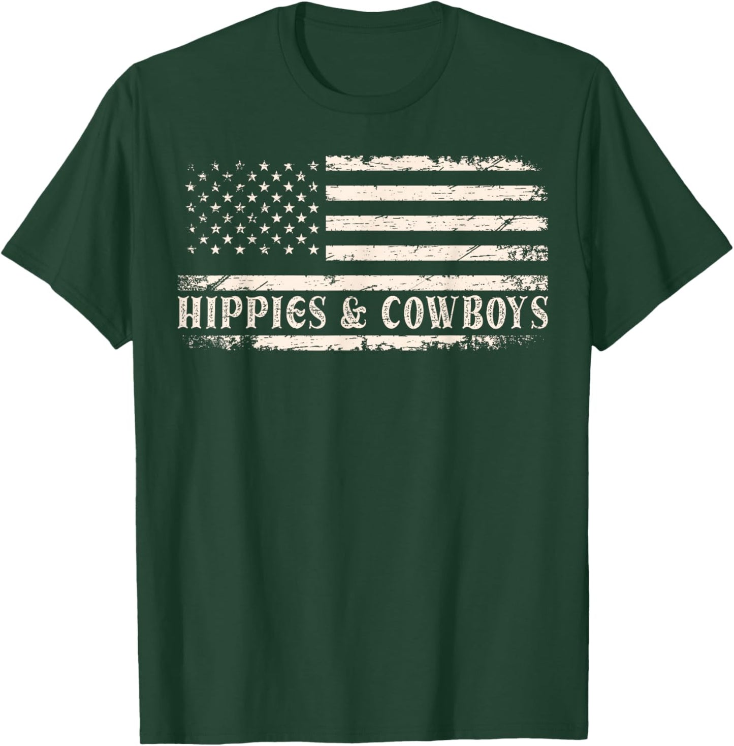 Raisin Hell with The Hippies and Cowboys Country T-Shirt - T-Shirt | Forest