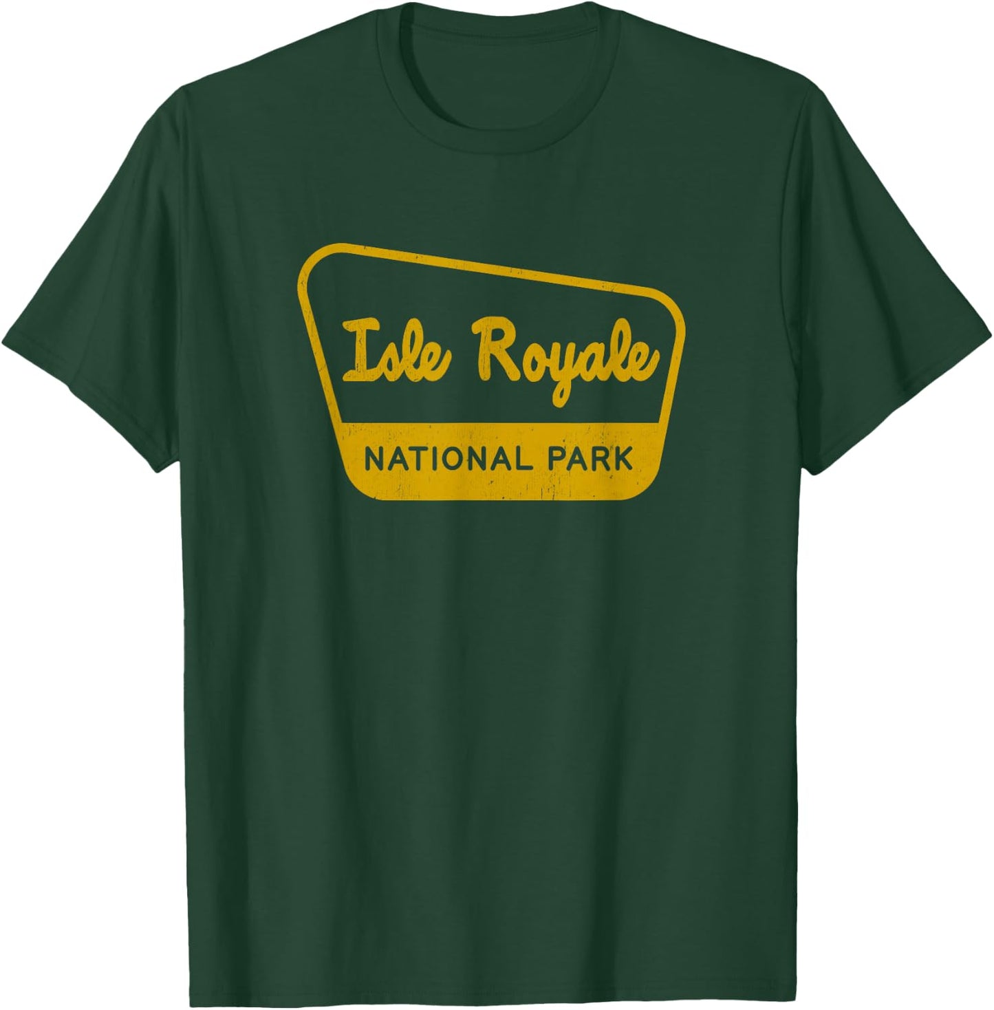 Isle Royale National Park Vintage Inspired Sign Graphic T-Shirt - T-Shirt | Forest