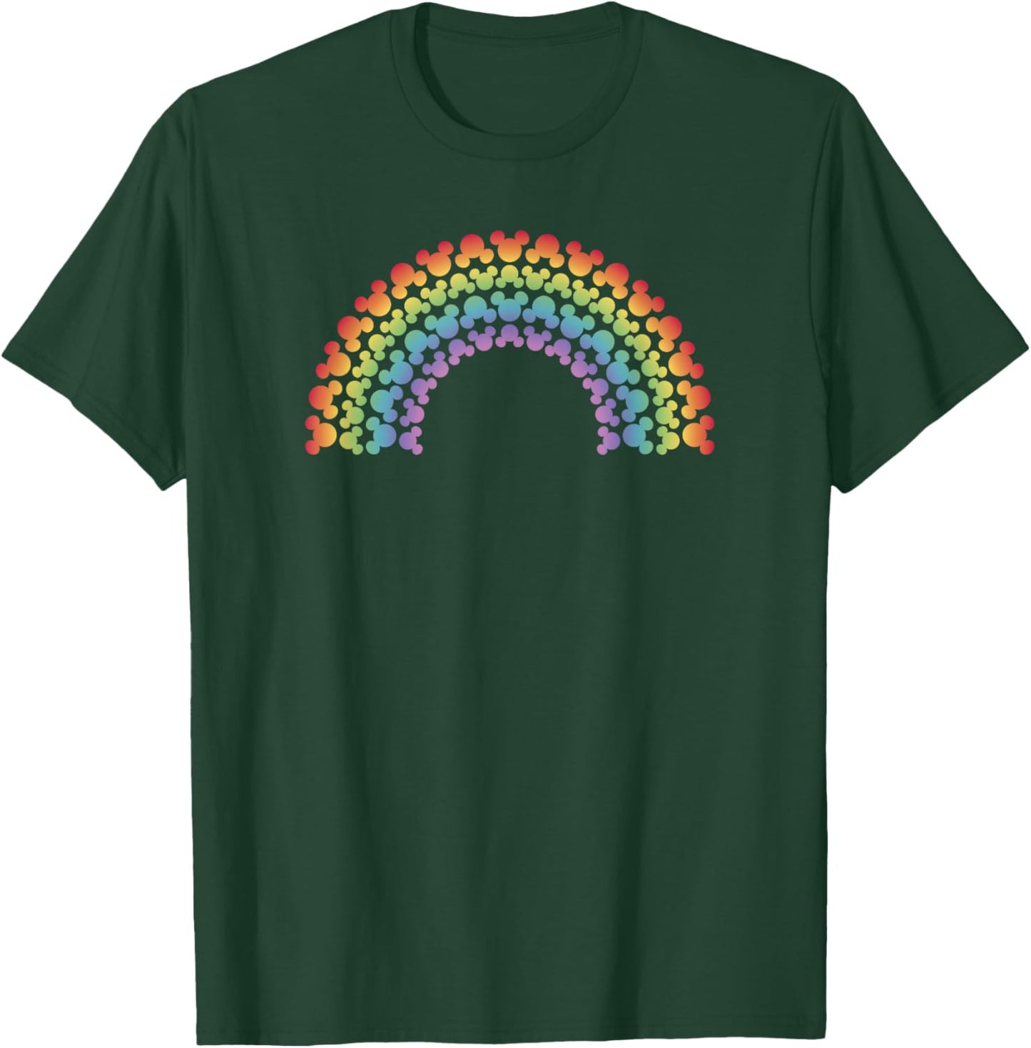Disney Mickey and Friends Mickey Silhouette Rainbow T-Shirt - T-Shirt | Forest