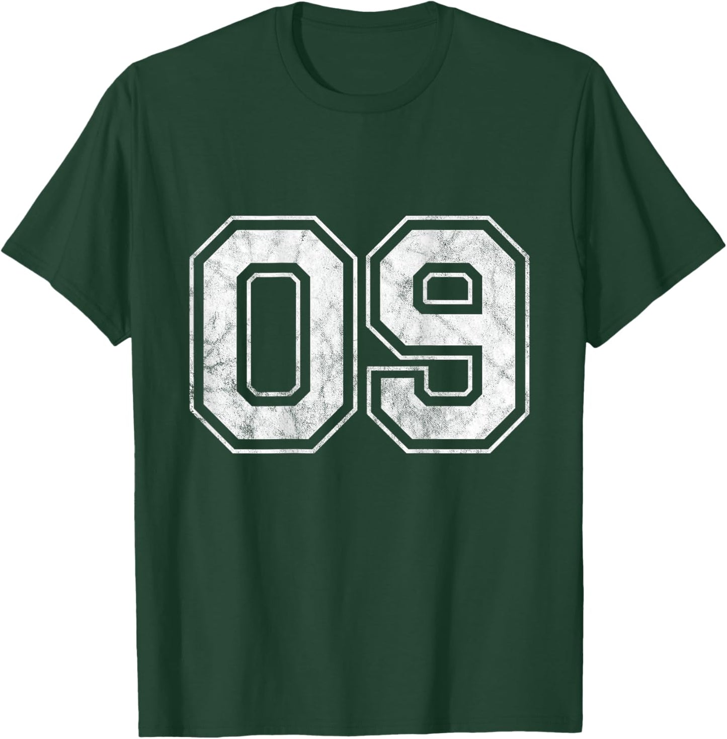 Number 09 on the back T-Shirt - T-Shirt | Forest