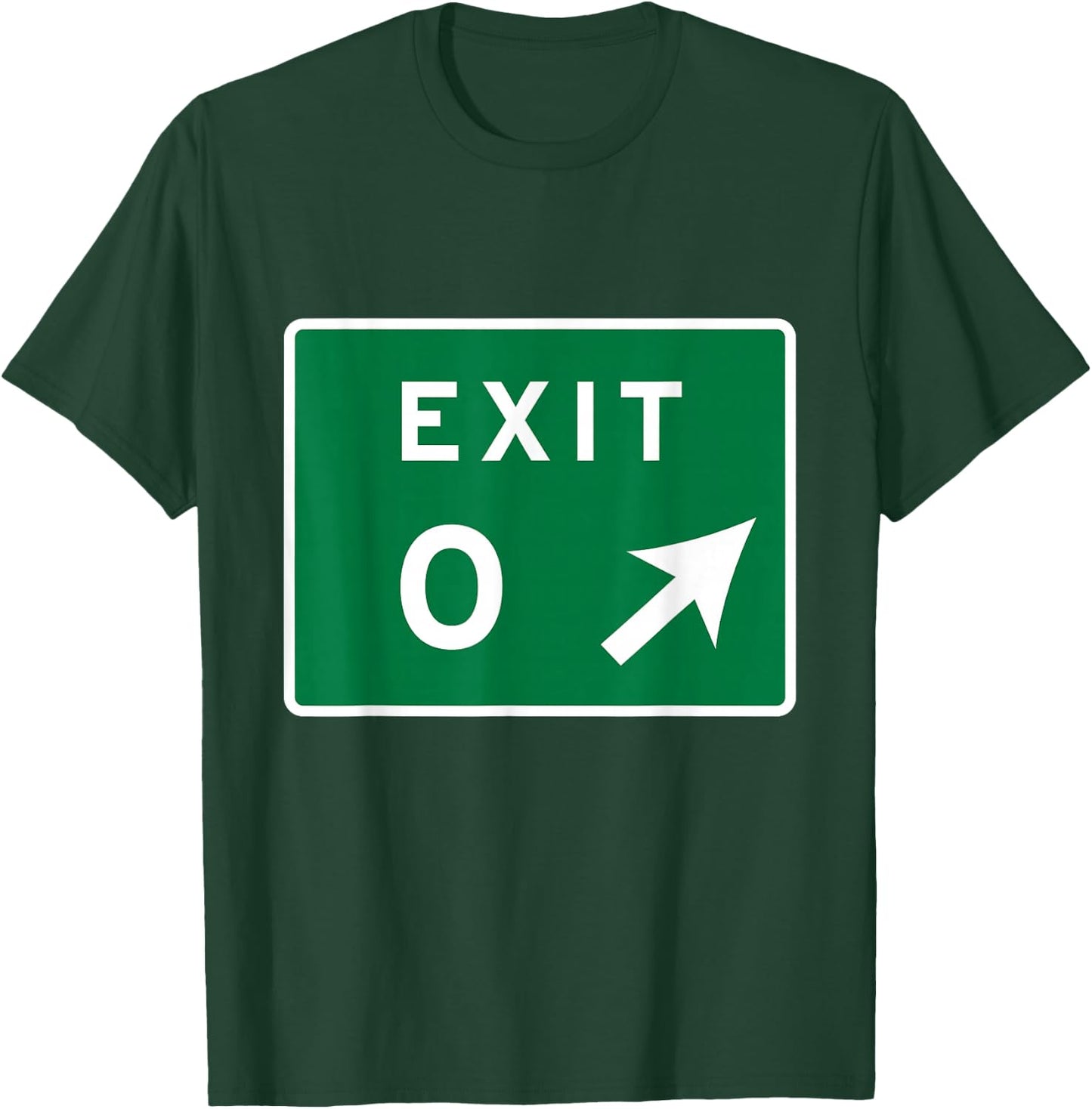 Exit 0 Zero Cape May NJ New Jersey Shore Parkway Sign T-Shirt - T-Shirt | Forest