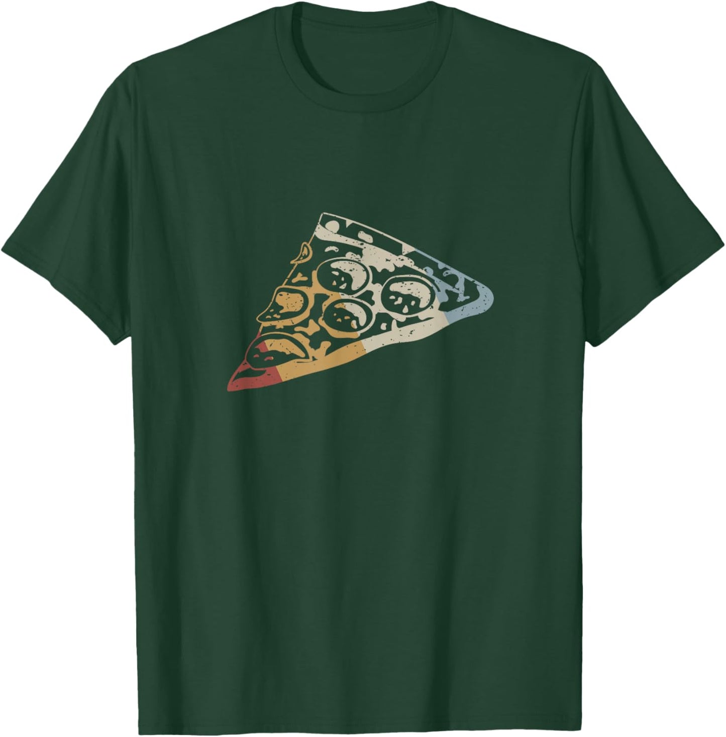 Pizza Slice Retro Style Vintage T-Shirt - T-Shirt | Forest