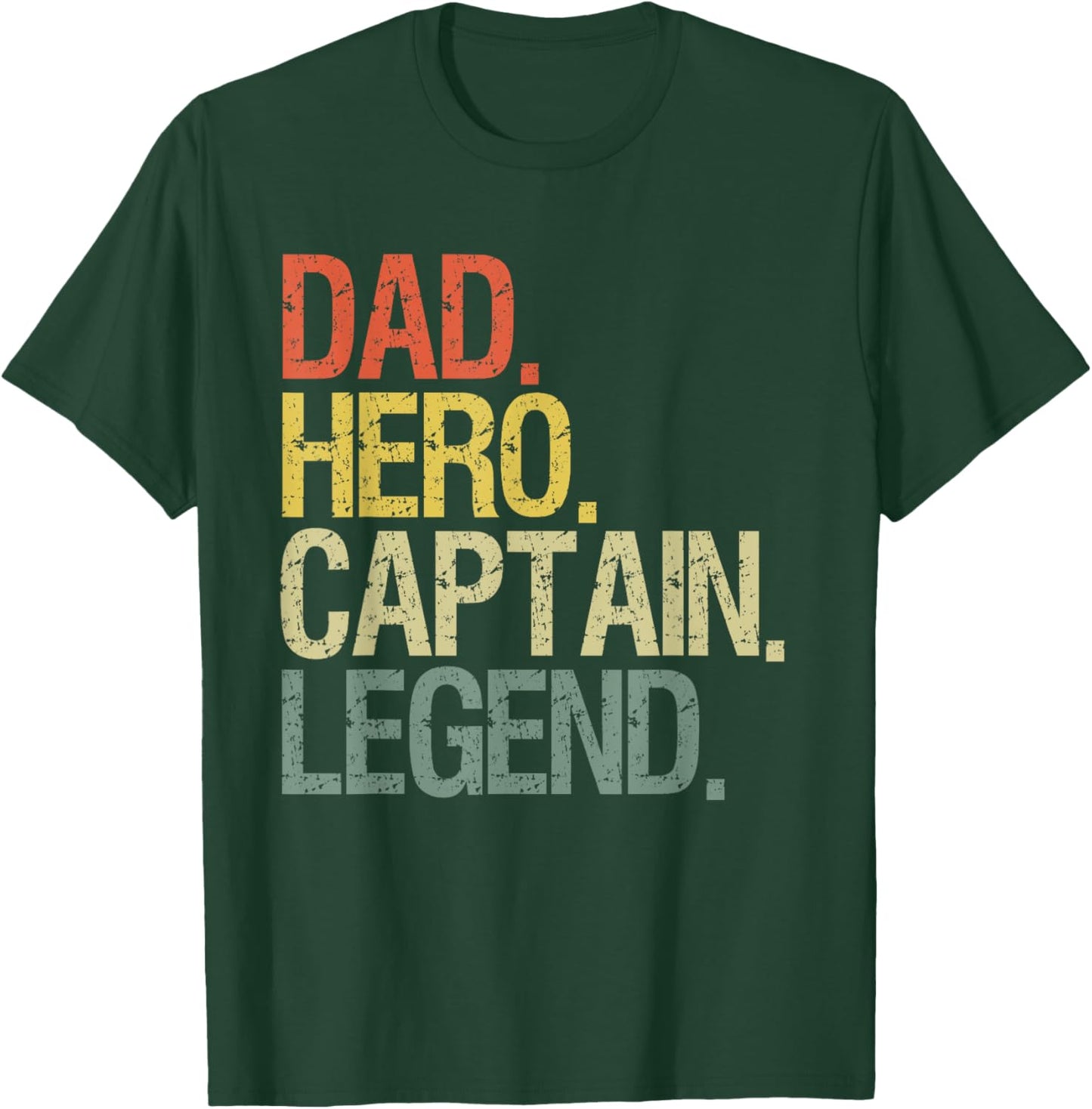 Dad captain boat T-Shirt - T-Shirt | Forest