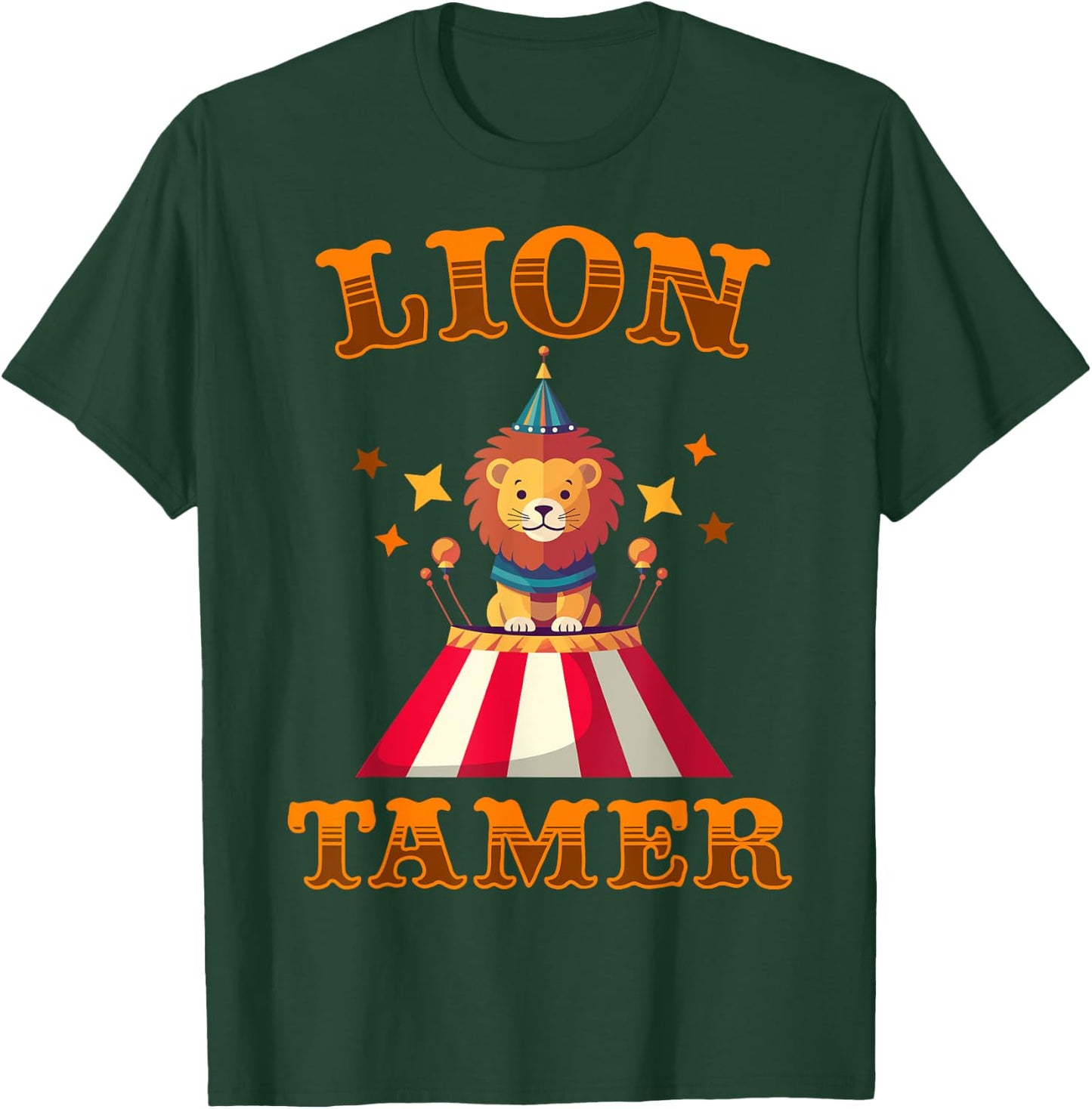 Lion Tamer Funny Kids Circus Costume Party Matching Carnival T-Shirt - T-Shirt | Forest