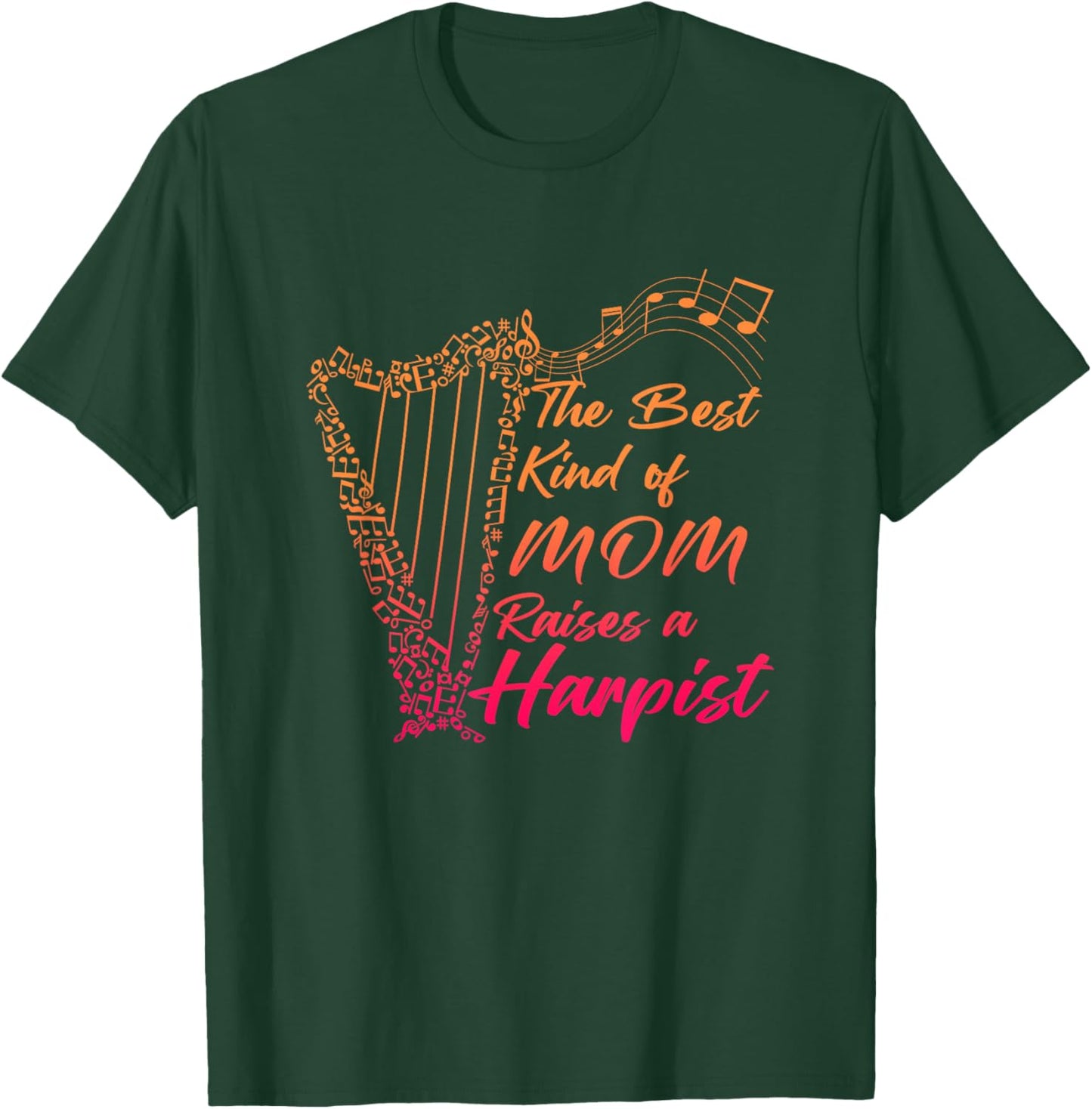 Harp Instrument Harp Player Harpist Musical T-Shirt - T-Shirt | Forest