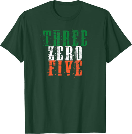 Three Zero Five 305 Miami Dade County T-Shirt - T-Shirt | Forest