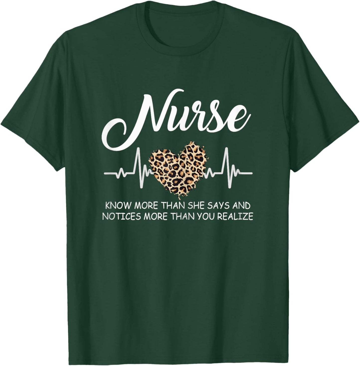 Nurse Definition Nurse Life Nurse Week Cute Leopard T-Shirt - T-Shirt | Forest