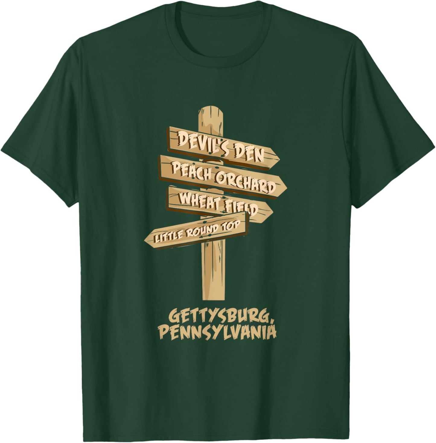 Gettysburg Pennsylvania American civil war - US History T-Shirt - T-Shirt | Forest