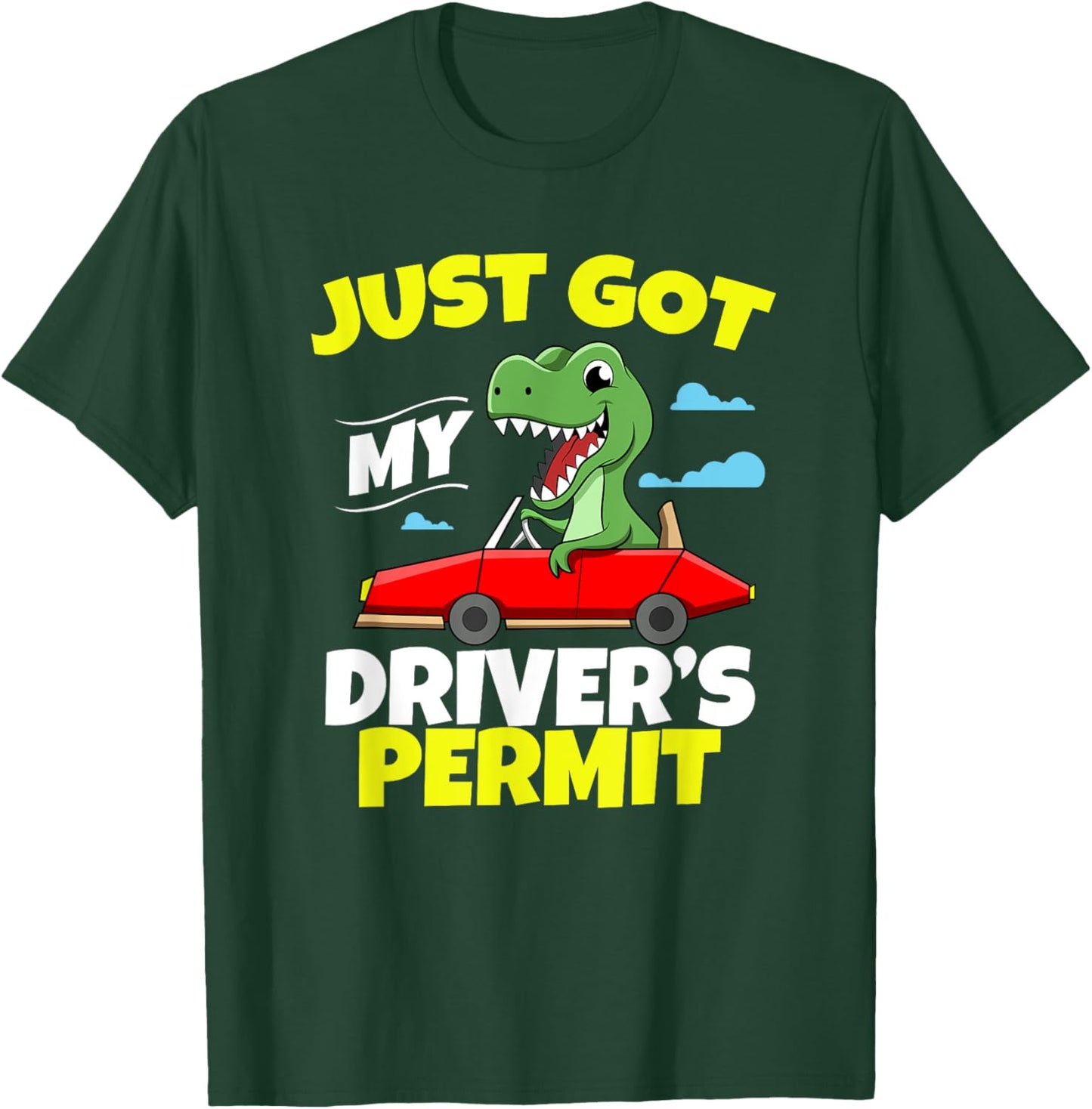 Just Got My Driver's Permit Licensed Crocodile Teen Driver T-Shirt - T-Shirt | Forest