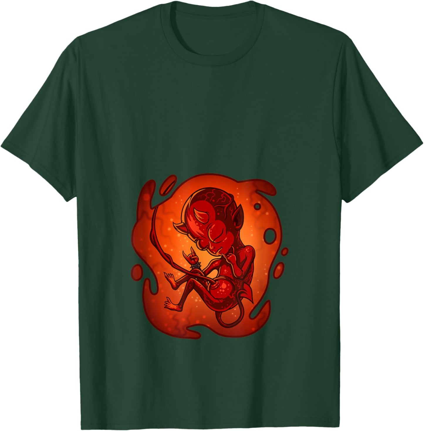 Hell Spawn Pregnancy - Expecting Mom Design T-Shirt - T-Shirt | Forest