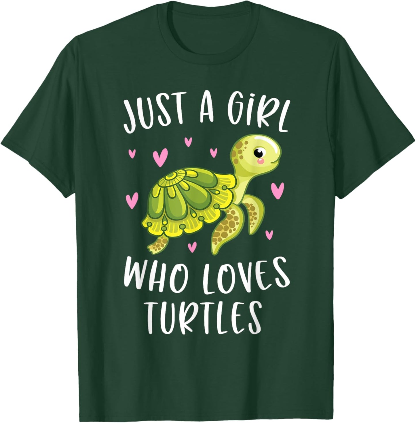 Sea Turtle Shirt for Girls Just A Girl Who Loves Turtles T-Shirt - T-Shirt | Forest