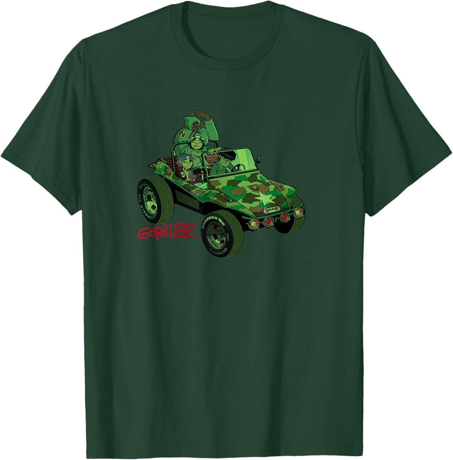 Gorillaz Geep Logo Reverse T-Shirt - T-Shirt | Forest