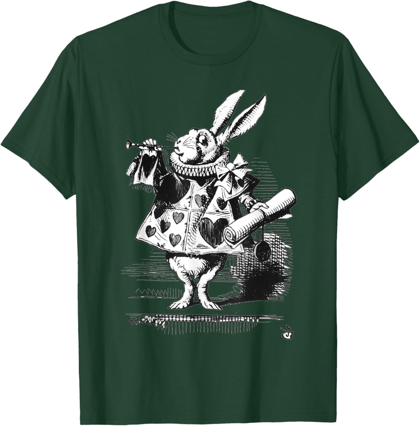 Alice-In-Wonderland Halloween Costume White Rabbit T-Shirt - T-Shirt | Forest