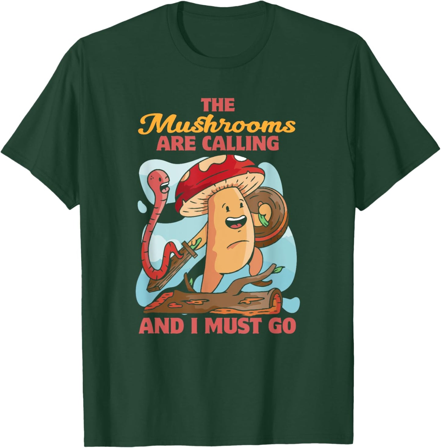 Mycology Fungi Mushroom Collector Hippie Funny Knight T-Shirt - T-Shirt | Forest