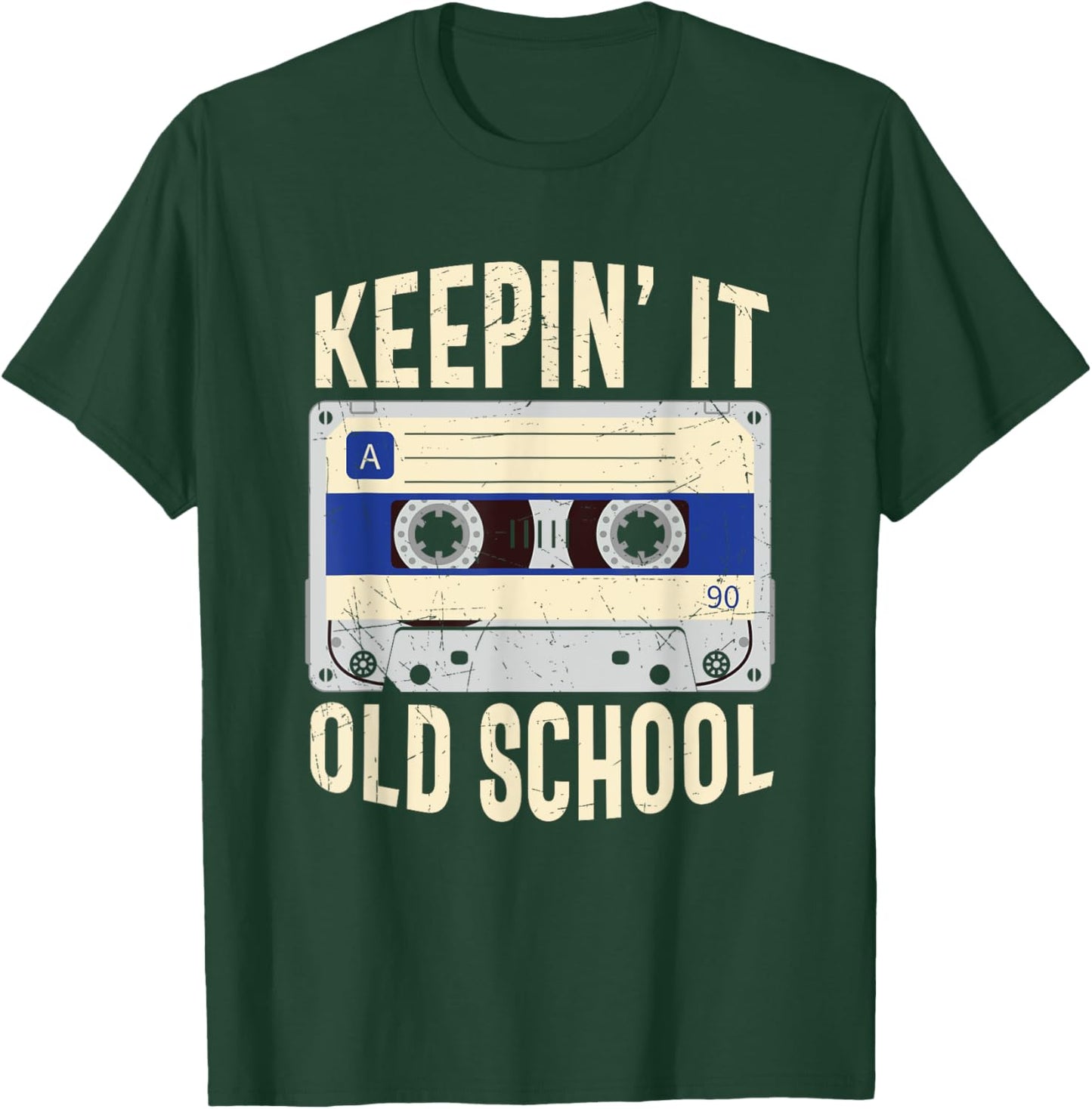 Old School Hip Hop 90s Mixtape Graphic T-Shirt - T-Shirt | Forest