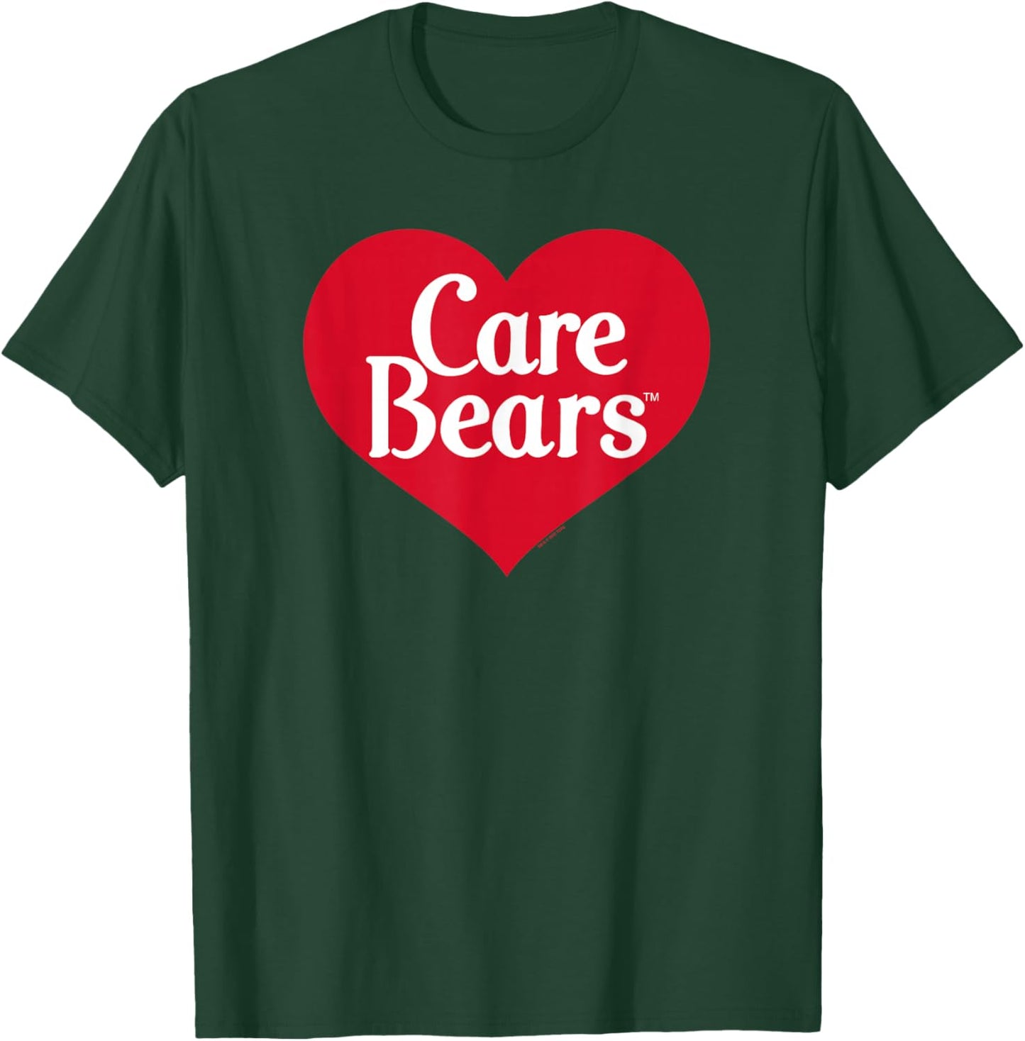 Care Bears Classic Vintage Red Heart Logo T-Shirt - T-Shirt | Forest