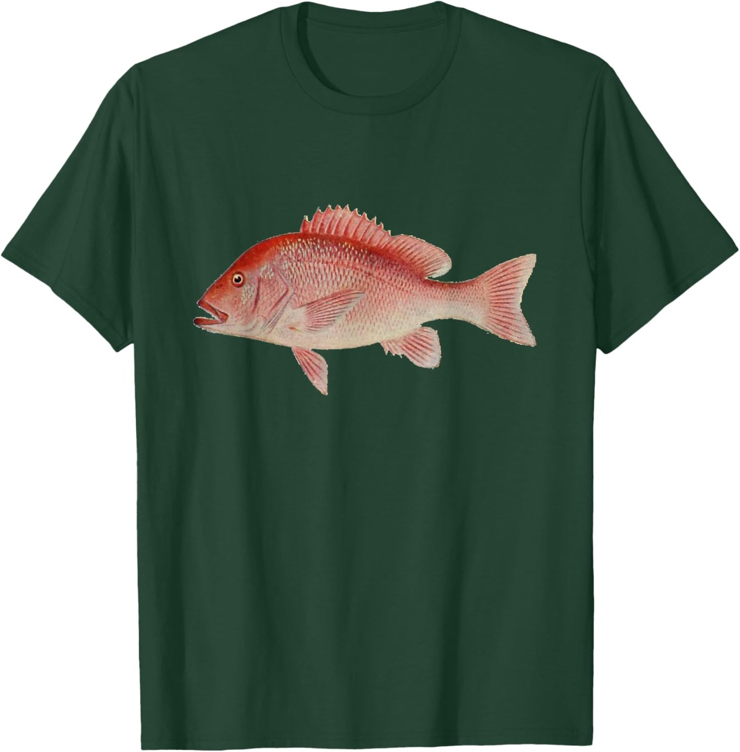 Vintage Red Snapper Fish Illustration (1912) T-Shirt - T-Shirt | Forest