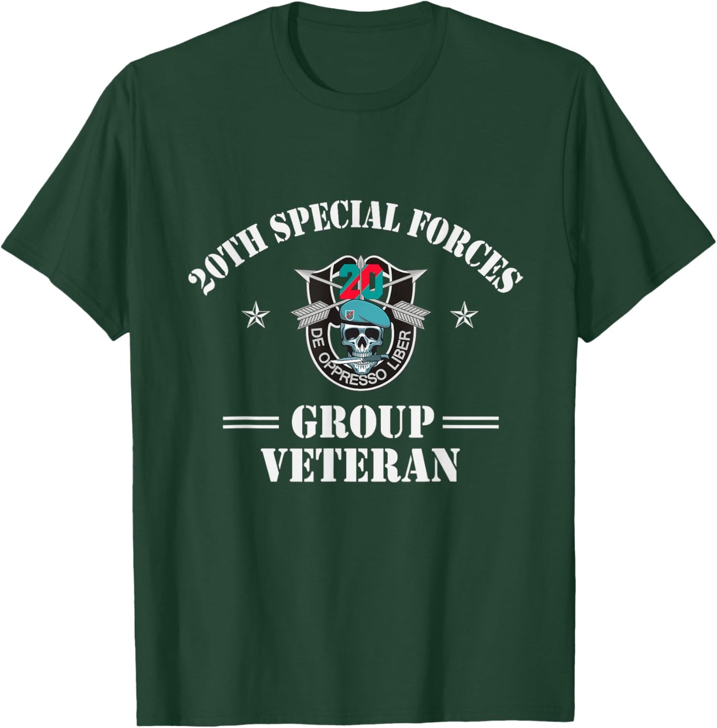 20th Special Forces Group Veteran 20th SFG 4th of July T-Shirt - T-Shirt | Forest