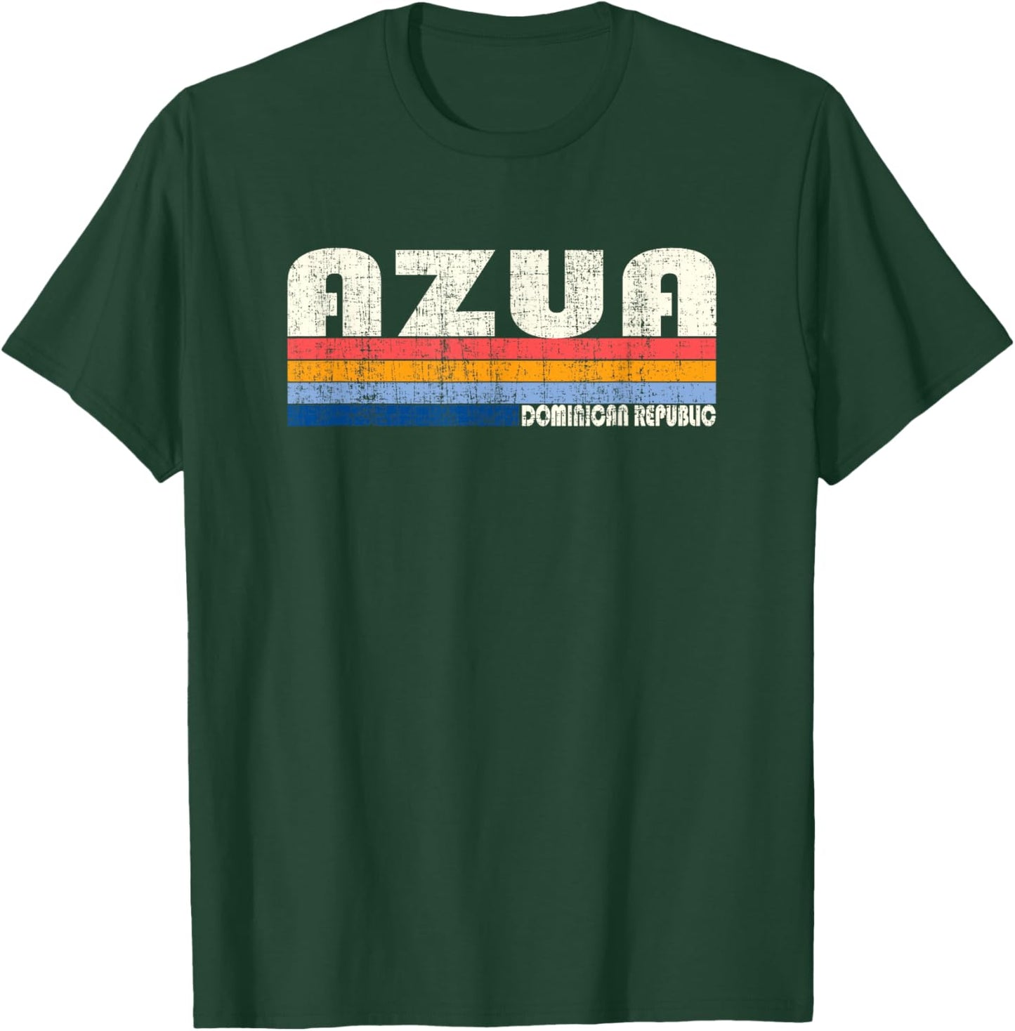 Retro Vintage 70s 80s Style Azua, Dominican Republic T-Shirt - T-Shirt | Forest