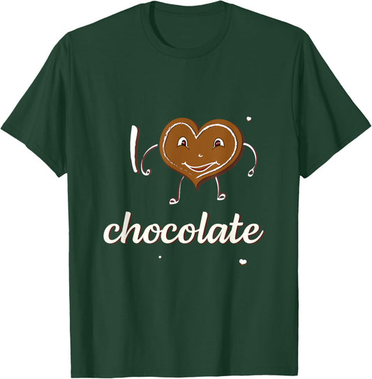 Cute I love chocolate gift T-Shirt - T-Shirt | Forest
