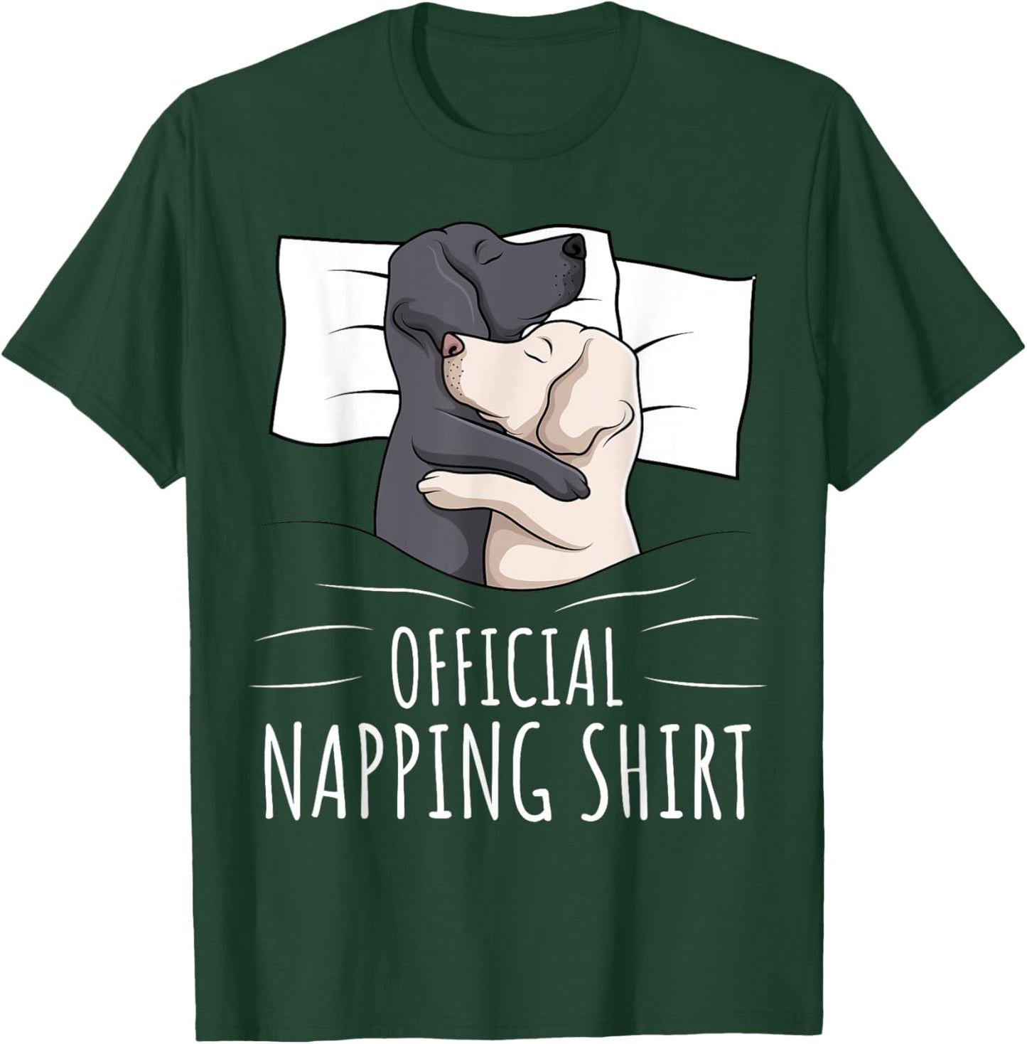Sleeping Labrador Retriever Lab Dog Official Napping Men Women Girls Kids T-Shirt - T-Shirt | Forest